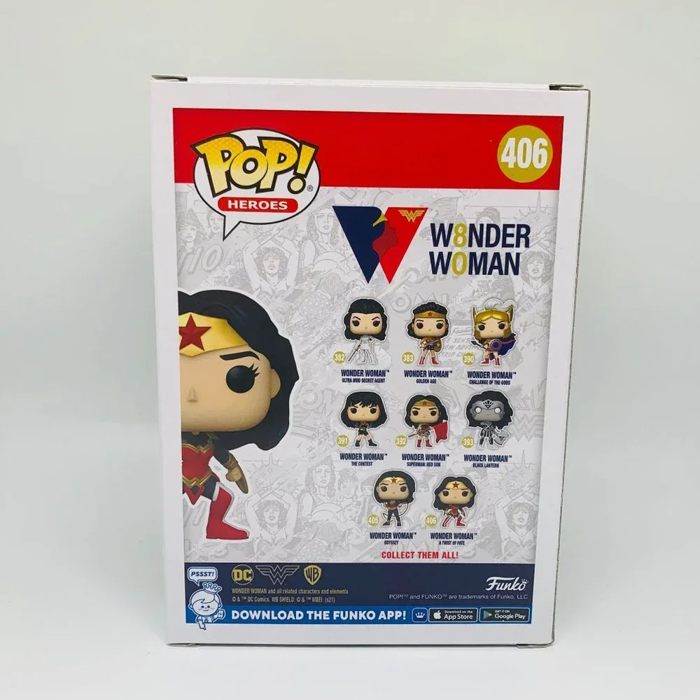 Funko POP! DC Comics Wonder Woman 80th Anniversary A Twist of Fate Figure #406!